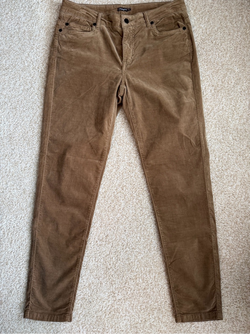 J McLaughlin Women’s Velvet Watson  Ankle Pants in Brown - Women's Slim Fit